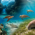Snurkowanie z żółwiami i dugongiem Marsa Mubarak Marsa Mubarak snorkeling